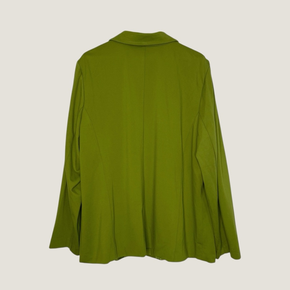 NWT Ashley Stewart Green Stretch Ponte Blazer Business Jacket Womens 22 Plus - Picture 5 of 8